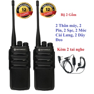 Bộ 2 Bộ đàm Moto CP838 (Siêu bền, Loa chống từ tính, Pin dung lượng lớn, cự ly liên lạc xa)