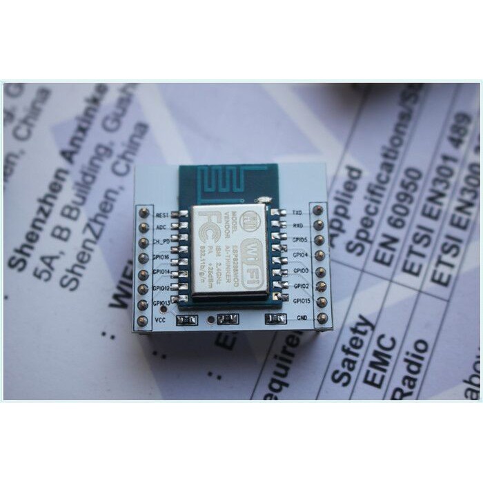 Set 5 Mô Đun Wifi Esp8266 Esp-07 Esp-08 Esp-12E