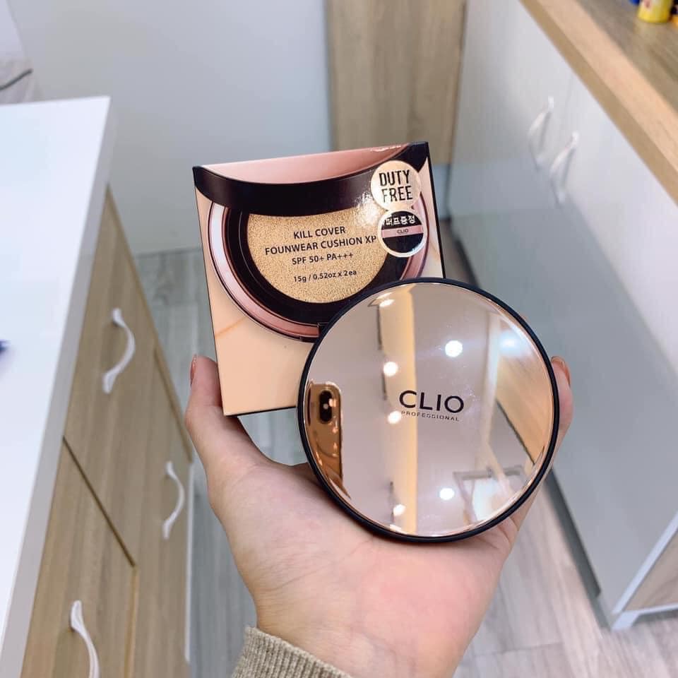 (Kèm lõi) Phấn Nước Clio Kill Cover Founwear Cushion XP SPF/All New SPF50+ PA+++