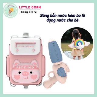 Súng bắn nước cho bé, Ba lô súng bắn nước chứa 1200~2000ml màu sắc dễ thương