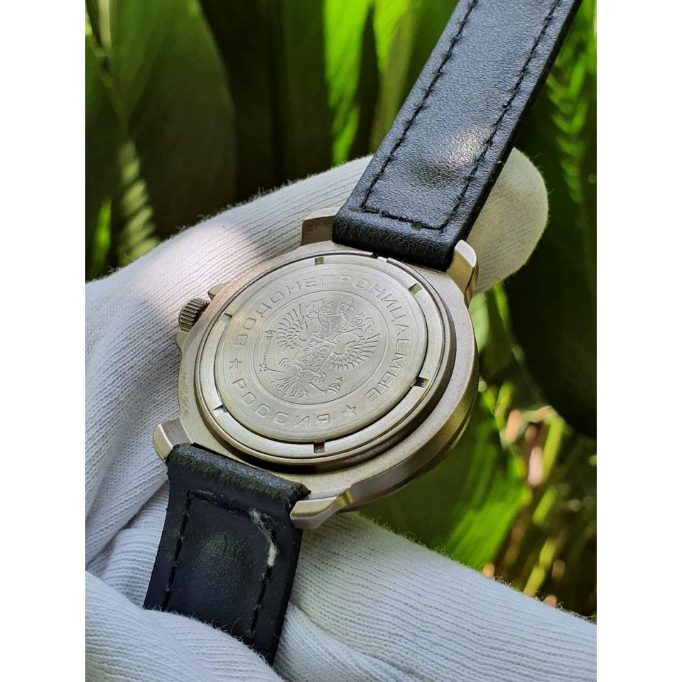 Đồng hồ Nga Vostok Komandirskie 816307. Đồng hồ nam Vostok máy cơ lên giây, size mặt 39, size dây 18, vỏ titan