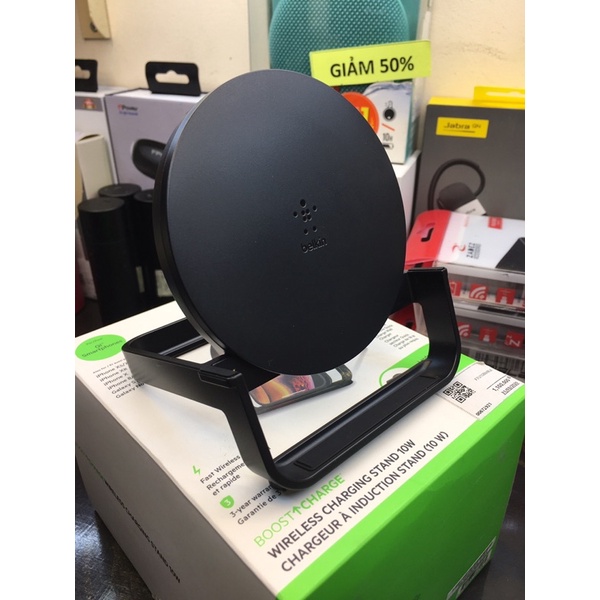 Sạc nhanh không dây Quick Charge 3.0 Belkin STAND chuẩn Qi (đế tròn)