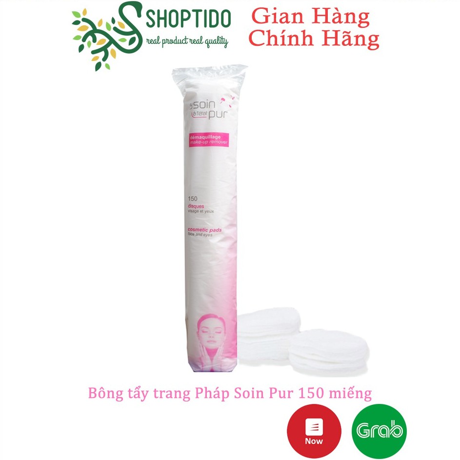 Bông tẩy trang hỗ trợ làm sạch lớp trang điểm Tetra Le Laretat Soin Pur Pháp 150 miếng NPP Shoptido | BigBuy360 - bigbuy360.vn