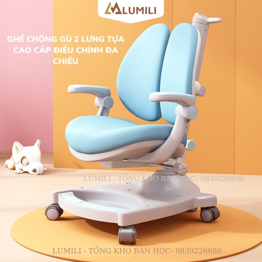 Bàn học chông gù cao cấp cho học sinh thông minh chống gù, chống cận 303 kèm kệ sách lớn 110cm tặng kèm đèn học giá đỡ