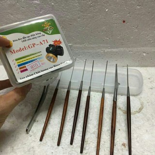 Combo Bộ lấy Ráy tai 8 món và đèn lấy Rái tai đội Đầu