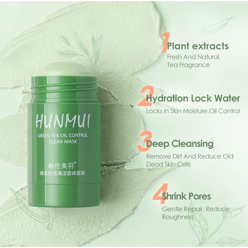 [Hàng mới về] Mặt nạ bùn Hunmui dưỡng ẩm kiềm dầu làm sạch sâu