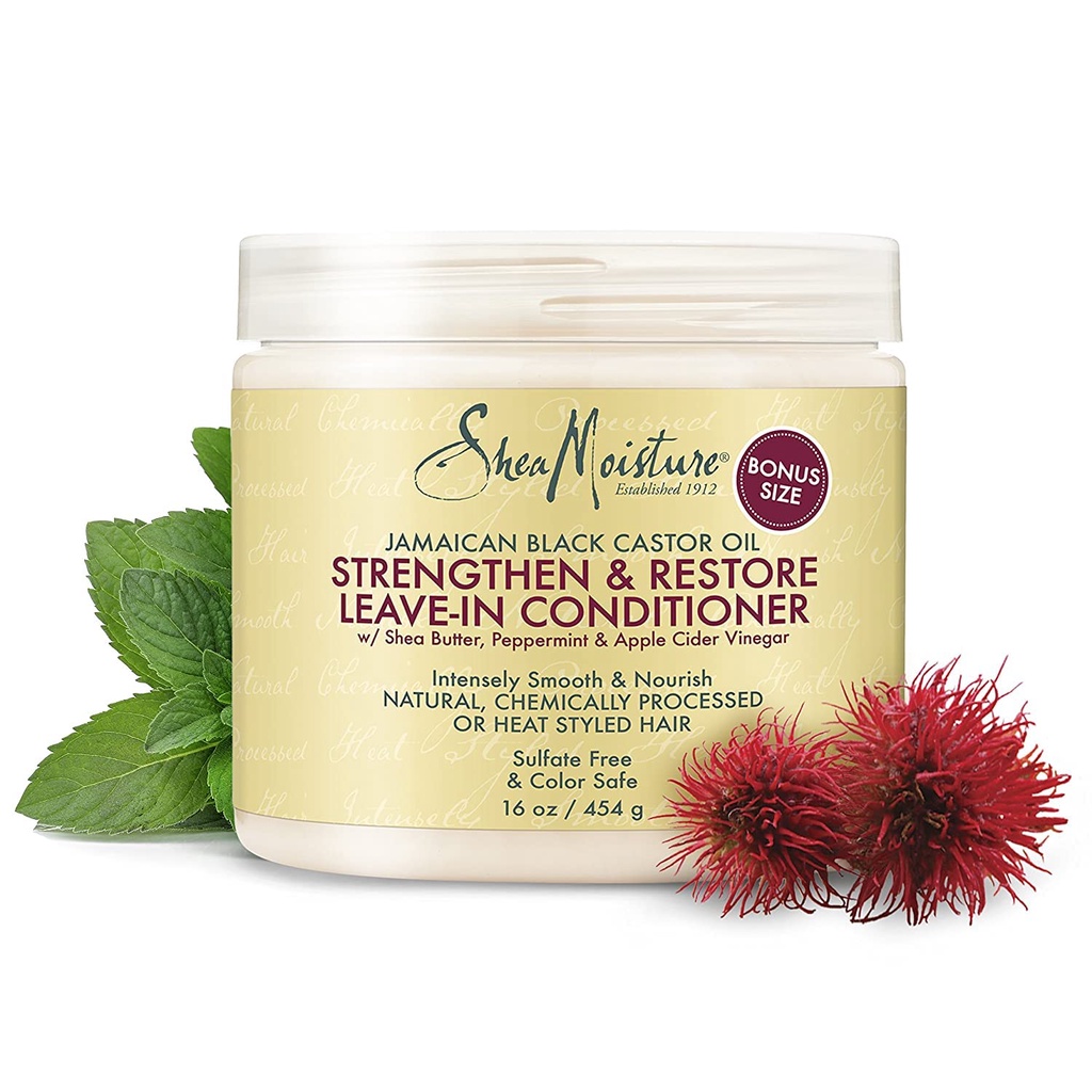 DẦU XẢ KHÔ SHEAMOISTURE JAMAICAN BLACK CASTOR OIL STRENGTHEN &amp; RESTORE LEAVE-IN CONDITIONER