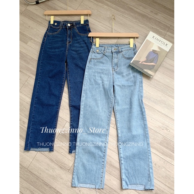 [Ảnh thật/Video]QUẦN ỐNG ĐỨNG SAMI TÚI HỘP CẮT GẤU PHONG CÁCH HÀN QUỐC