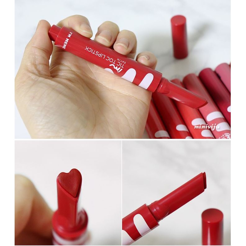 🌻 🌻  Son lì Tic Toc trái tim - I'm Meme tictoc heart lipstick - Sản phẩm mới về 🌻 🌻 | BigBuy360 - bigbuy360.vn