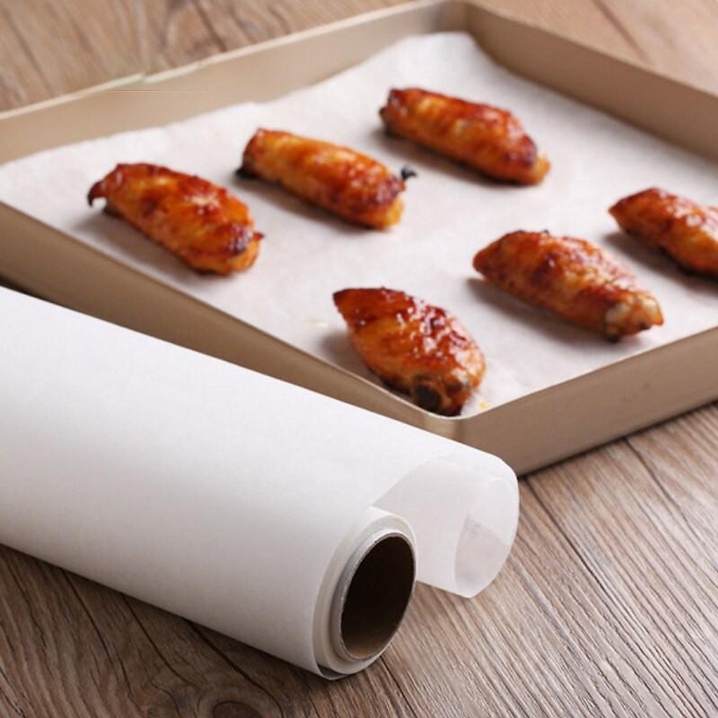 Giấy nến nướng cuộn 30cm*5m lót chống dính bánh mì hoa cúc, bánh bao, sandwich, chịu nhiệt tốt, dễ dàng sữ dụng