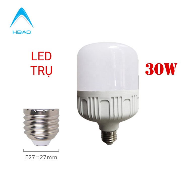 Bóng đèn Led 30W, 40W, 50W trụ BULD 220v E27 B22 khuyến mãi sale off siêu sáng