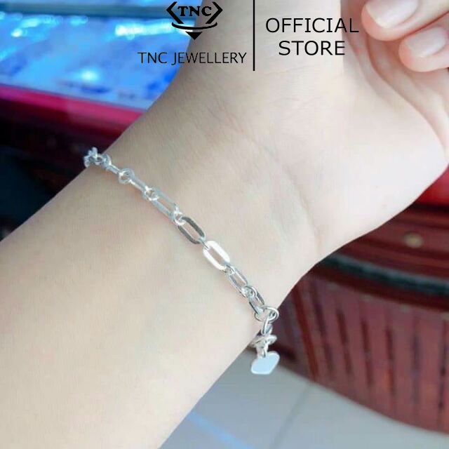 Lắc Tay Dây Xích Bạc Ta Cho Nữ- Trang Sức TNC JEWELLERY