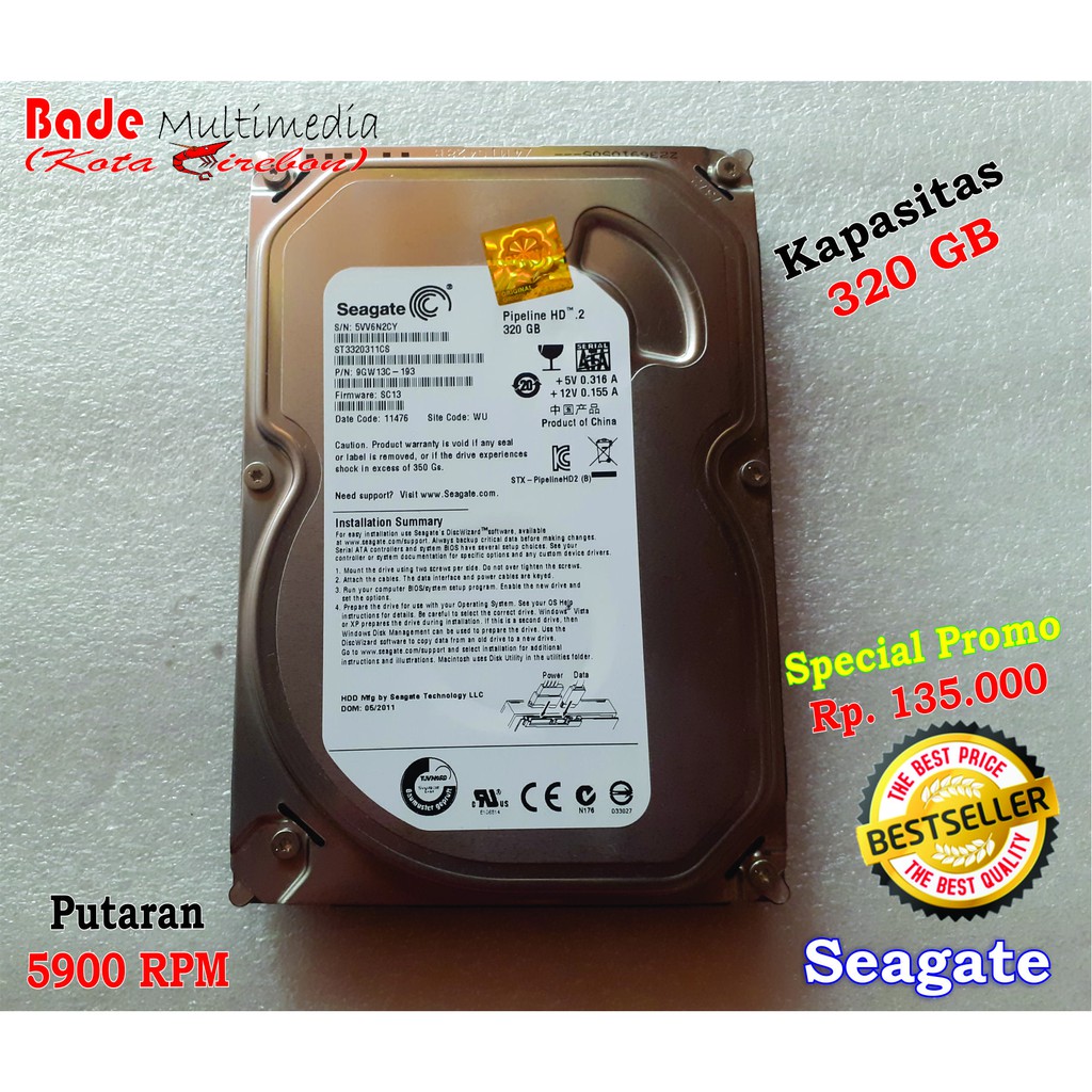 Ổ Cứng Hdd 3.5 Inch 320gb Mới