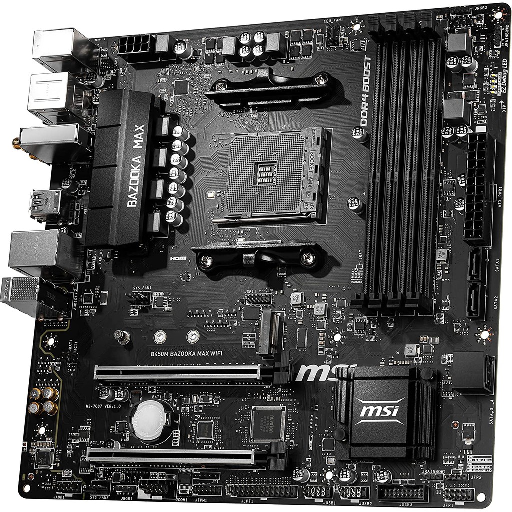 Mainboard MSI B450M Bazooka MAX Wifi - Hàng chính hãng - Bảo hành 36 tháng