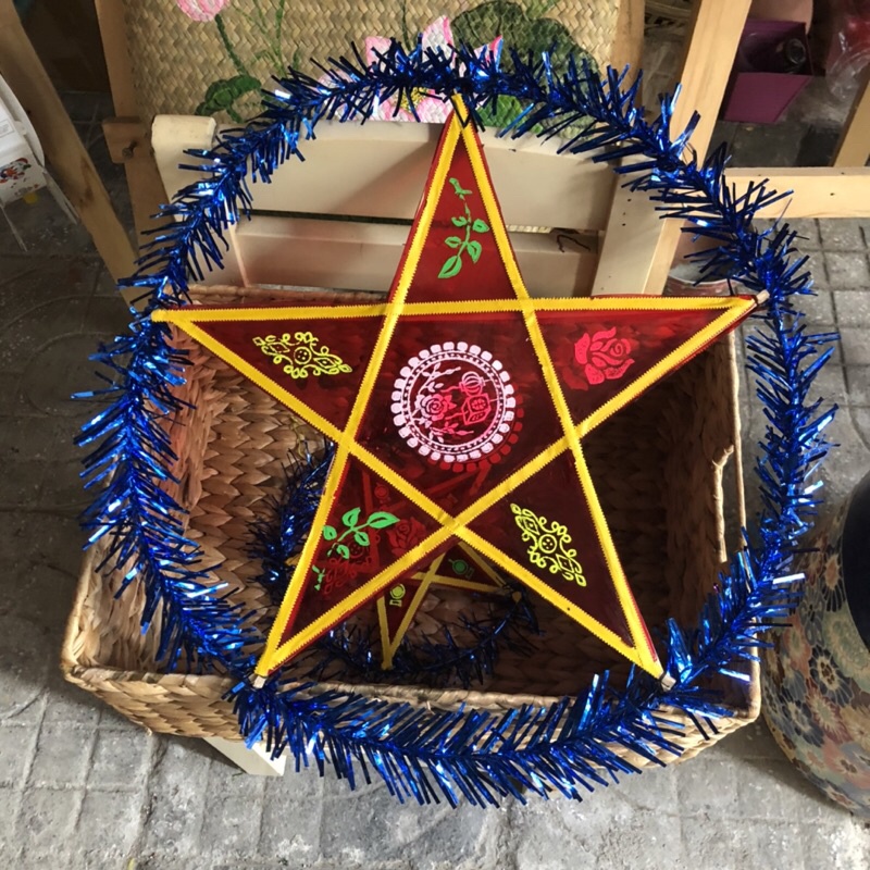 Lồng đèn trung thu hình ngôi sao nhiều cỡ