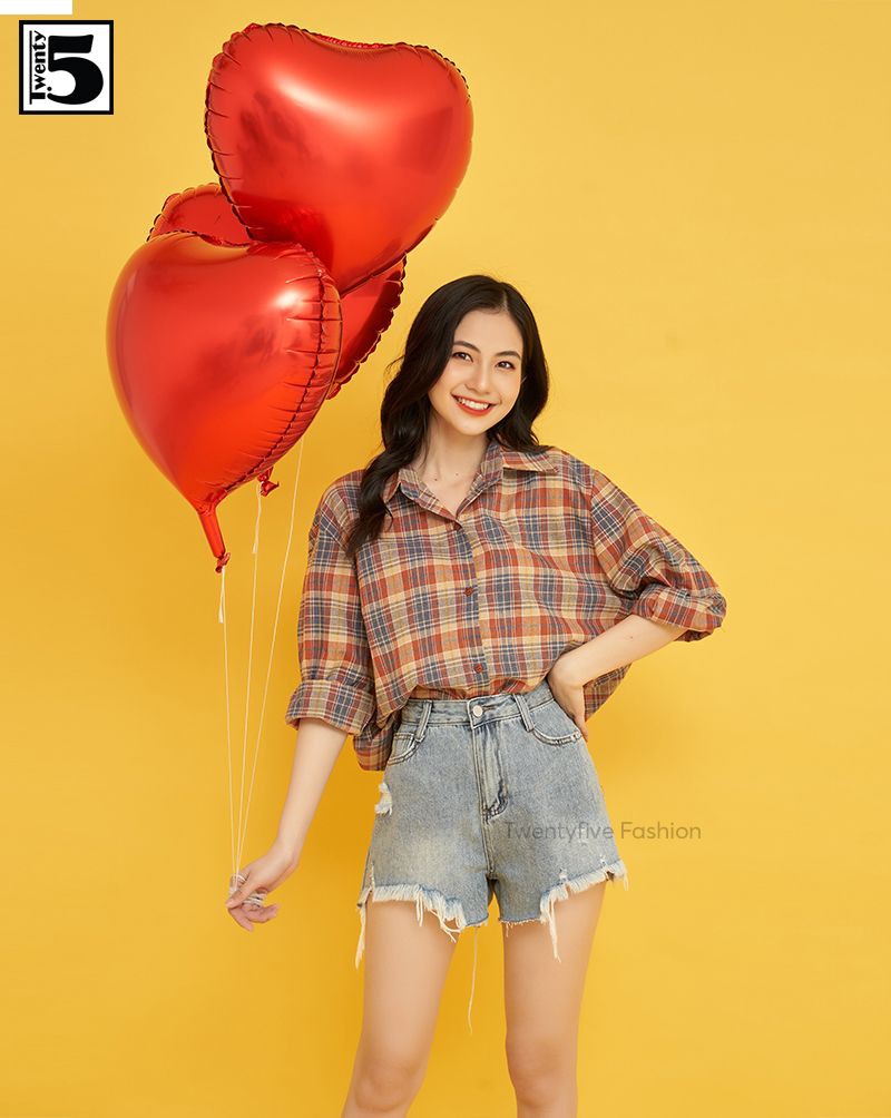 Áo sơ mi kẻ caro 3674