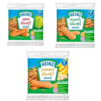 [Date 12/2022] Combo 3 bánh ăn dặm Heinz cho bé 7m+
