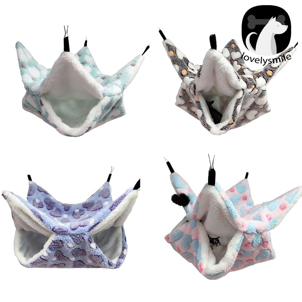 Võng lửng 2 tầng treo cho thú cưng sóc bay/hamster