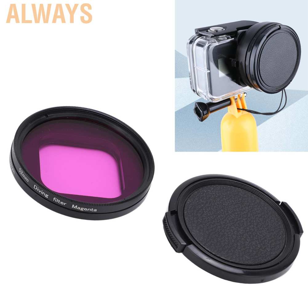 Bộ lọc ống kính máy ảnh 52mm màu tím cho Hero 9 10 | BigBuy360 - bigbuy360.vn