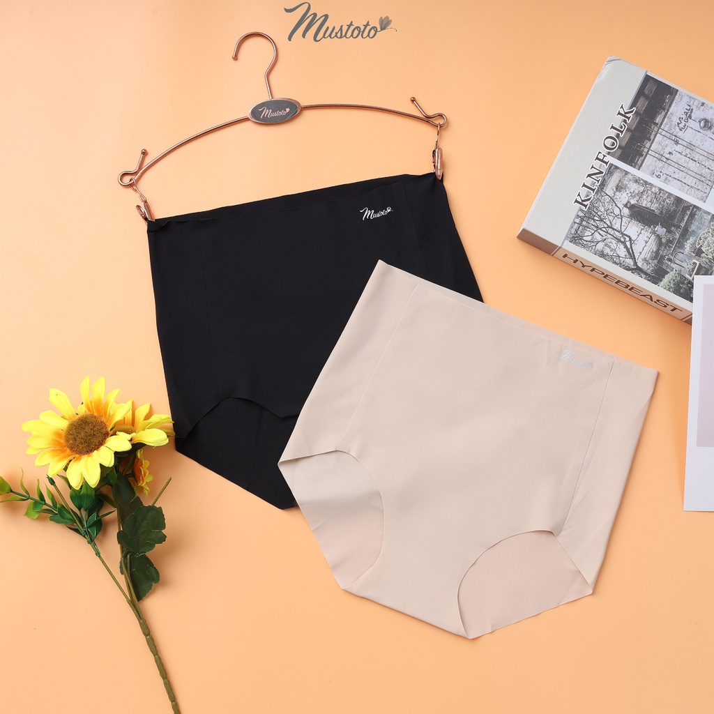Combo 2 Quần Lót Nữ Trơn Không Đường May Su Đúc Lưng Cao Snowdrop (Mustoto MQ19)