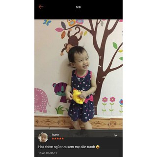 Decal dán tường vườn thú 01