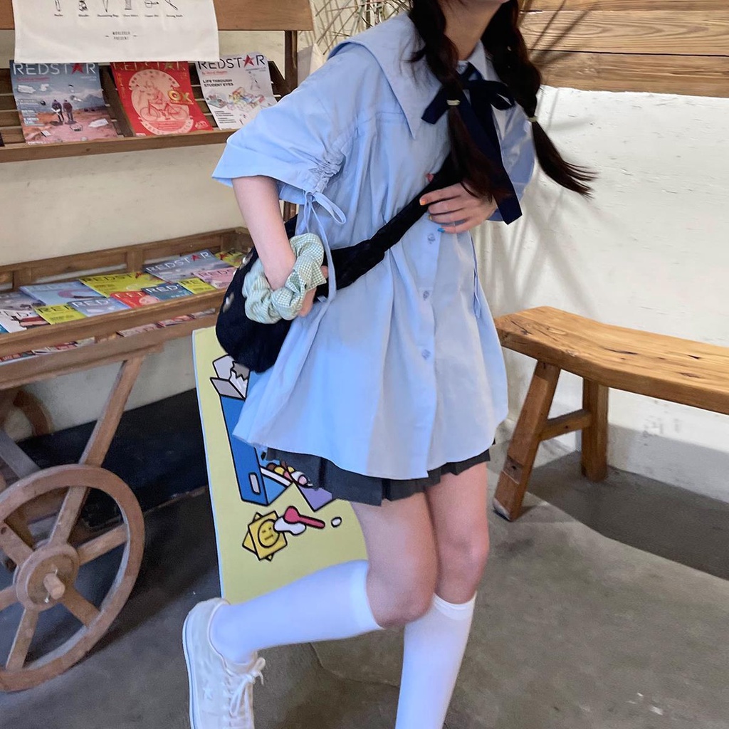 Áo Sơ Mi Ngắn Tay Thiết Kế Mới Mùa Hè Cho Nữ