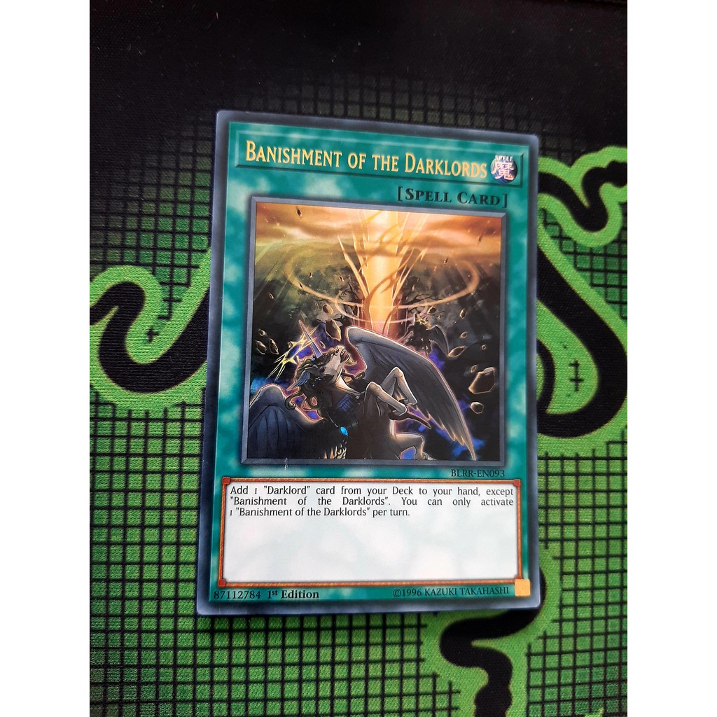 THẺ BÀI YUGIOH NEAR MINT -BLRR - Banishment of the Darklords - BLRR-EN093 - Ultra Rare 1st Edition