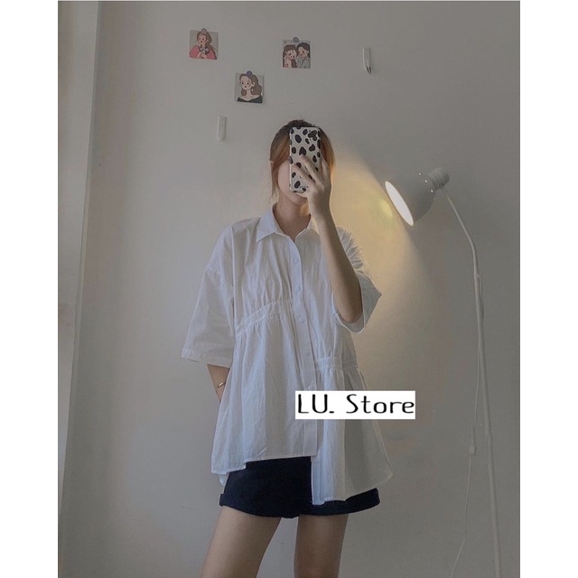 Áo Sơ Mi Babydon cộc tay Cách Điệu Hàng Xẻng ,Ulzzang 2021 | BigBuy360 - bigbuy360.vn