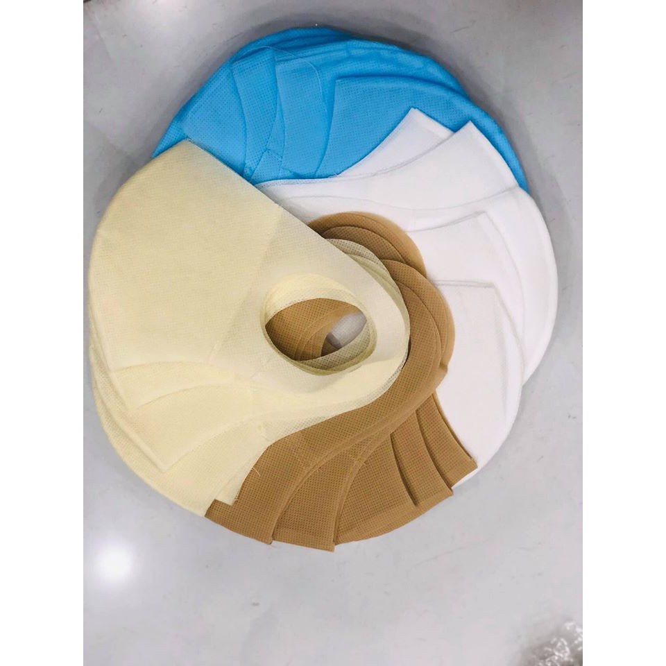 Khẩu trang 2 lớp vải không dệt kiểu dáng hàn quốc - màu xanh | BigBuy360 - bigbuy360.vn