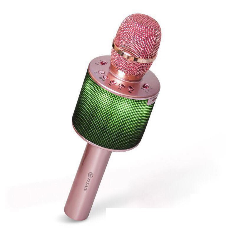 Mic Hát Karaoke Đôi Kết Nối Bluetooth TITAN M01 - Hàng chính hãng