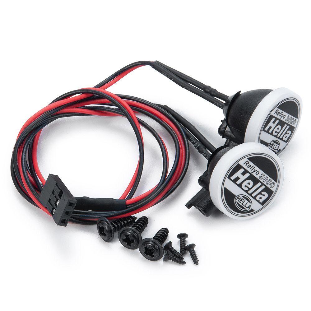 Hàng Mới Về Bộ Đèn Pha 1 / 4 Bóng LED 1 / 10 Cho Tamiya CC01 D90 TF2 T raxxas TRX-4 Axial SCX10