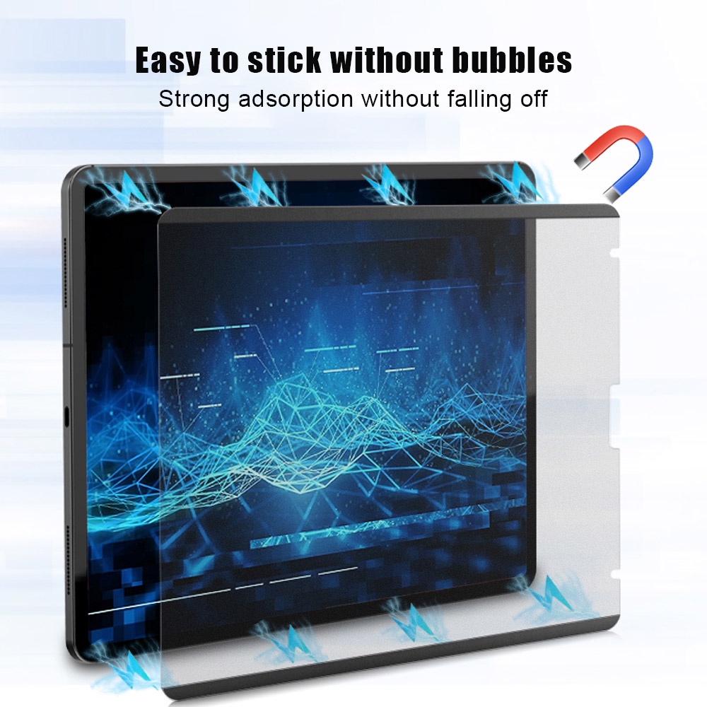 Miếng phim dán GOOJODOQ bảo vệ màn hình iPad 12 9 2021 Pro 11 Air 4 10.9 10.2 7th 8th Air 3 10.5 có từ tính
