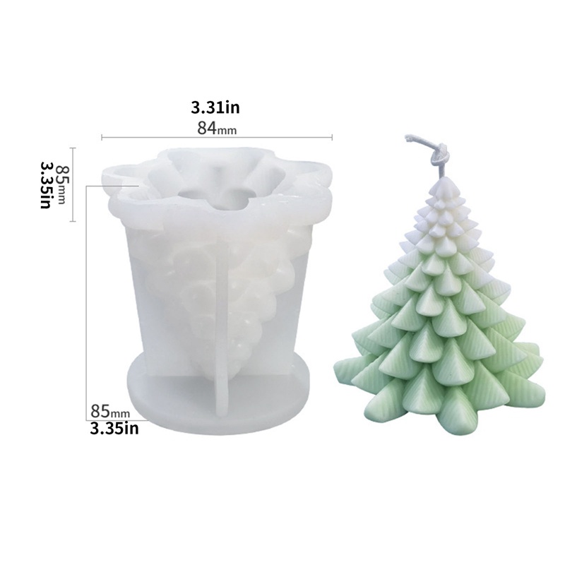 Khuôn Silicone Làm Nến Thơm Hình Ông Già Noel 3D