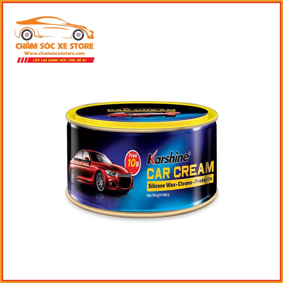 Cana Karshine Thái Lan 100g - Kem Đánh Bóng Sơn, Nhựa, Đá, Gỗ, Kim Loại Krashine Car Cream