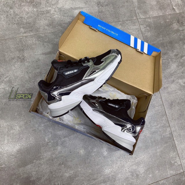 Giày Adidas Falcon Black Silver