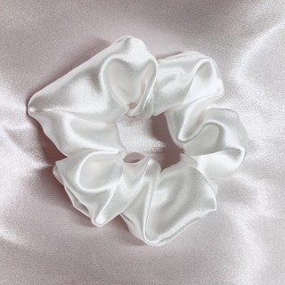 Dây buộc tóc scrunchies vải lụa bóng
