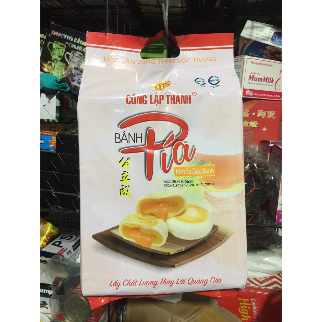 Bánh Pía Kim Sa Mini Đậu xanh trứng 500g, Bánh bía Vũng Thơm Sóc Trăng - SHOP WENDY