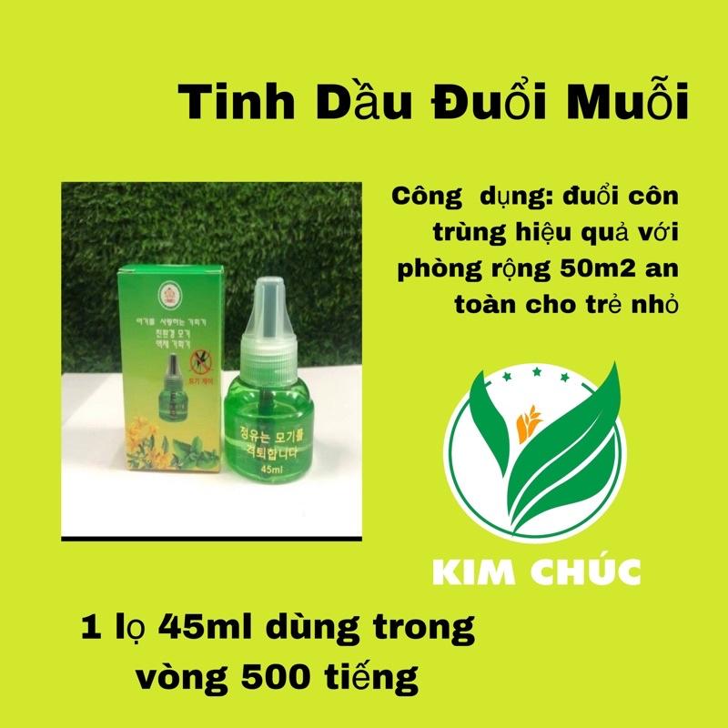 1 lọ tinh dàu đuổi muỗi hàn quốc ( k bao gồm cùi đèn)