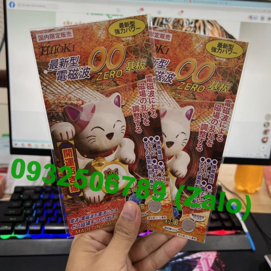 Chip Ngăn Bức Xạ Điện Từ HiToKi Nhật Bản( Mèo Thần Tài) Chính Hãng