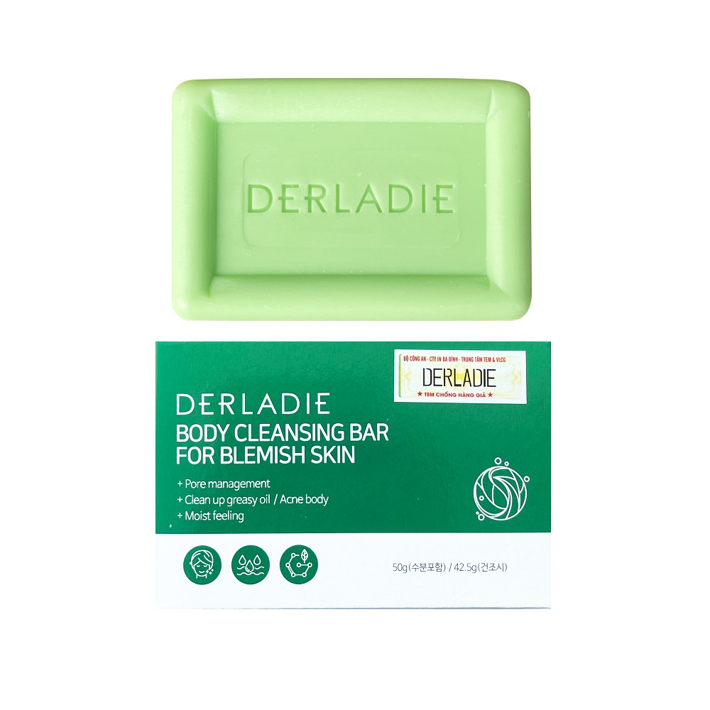 Xà Phòng Giảm Mụn Body Sau 7 Ngày Derladie Cleansing Bar For Blemish Skin 50g | BigBuy360 - bigbuy360.vn