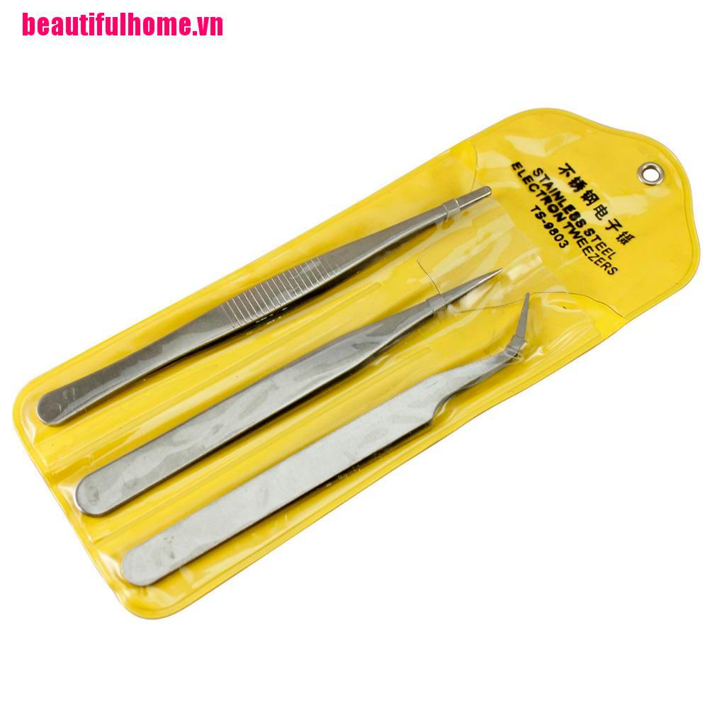 Bộ 3 Dụng Cụ Sửa Chữa Điện Tử Bằng Inox Chuyên