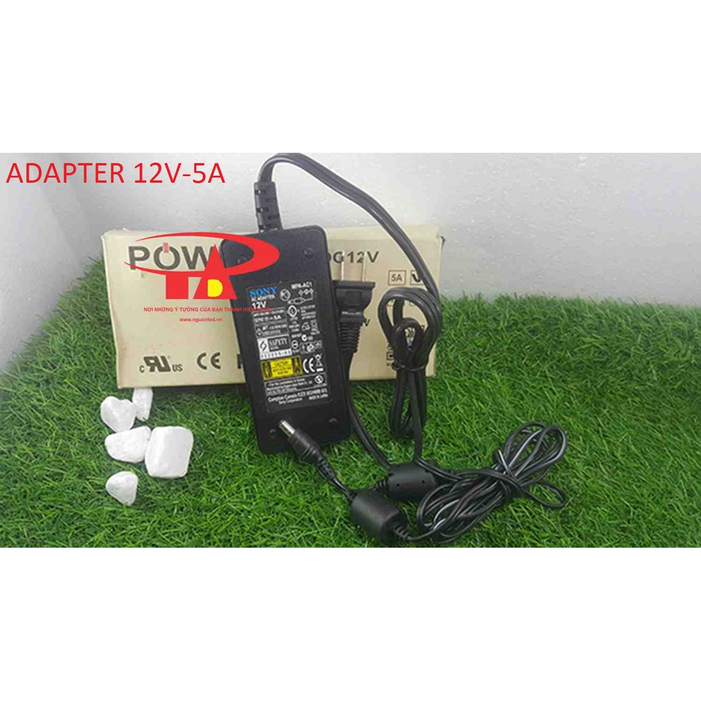 Bộ Combo 5 cái ADAPTER 12V 5A (NÊN MUA, LOẠI TỐT, GIÁ RẺ) chất lượng, đủ ampe dùng cấp nguồn cho camera,đèn led...