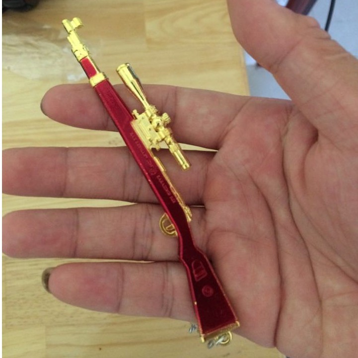 Móc khóa mô hình PUBG - KAR98 GOLD