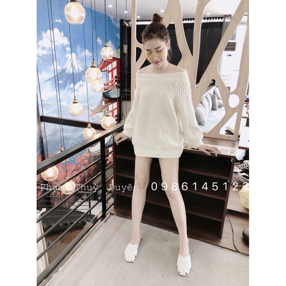 Áo len trễ vai hit hot hàng Quảng Châu(kèm ảnh thật) | BigBuy360 - bigbuy360.vn