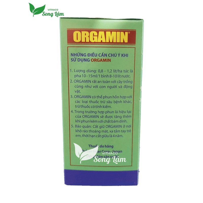 [VITHACO] Phân bón lá Nhật Bản Orgamin kích nảy mầm, ra rễ, phát triển lá, củ, quả [Gói 10ml]