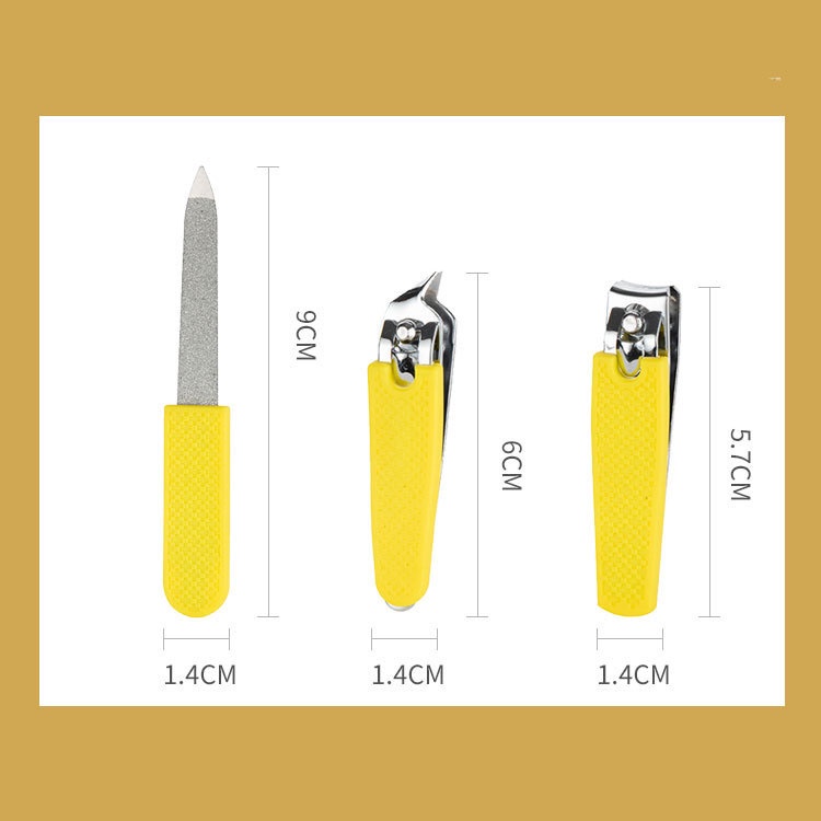 Bộ dụng cụ cắt móng tay 3 món cắt tỉa dũa móng
