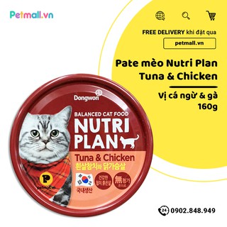 Pate mèo Nutri Plan Tuna & Chicken - 160g