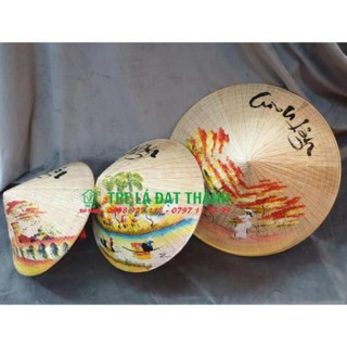 Xưởng SX- Nón lá vẽ mini đủ size -Tre Việt