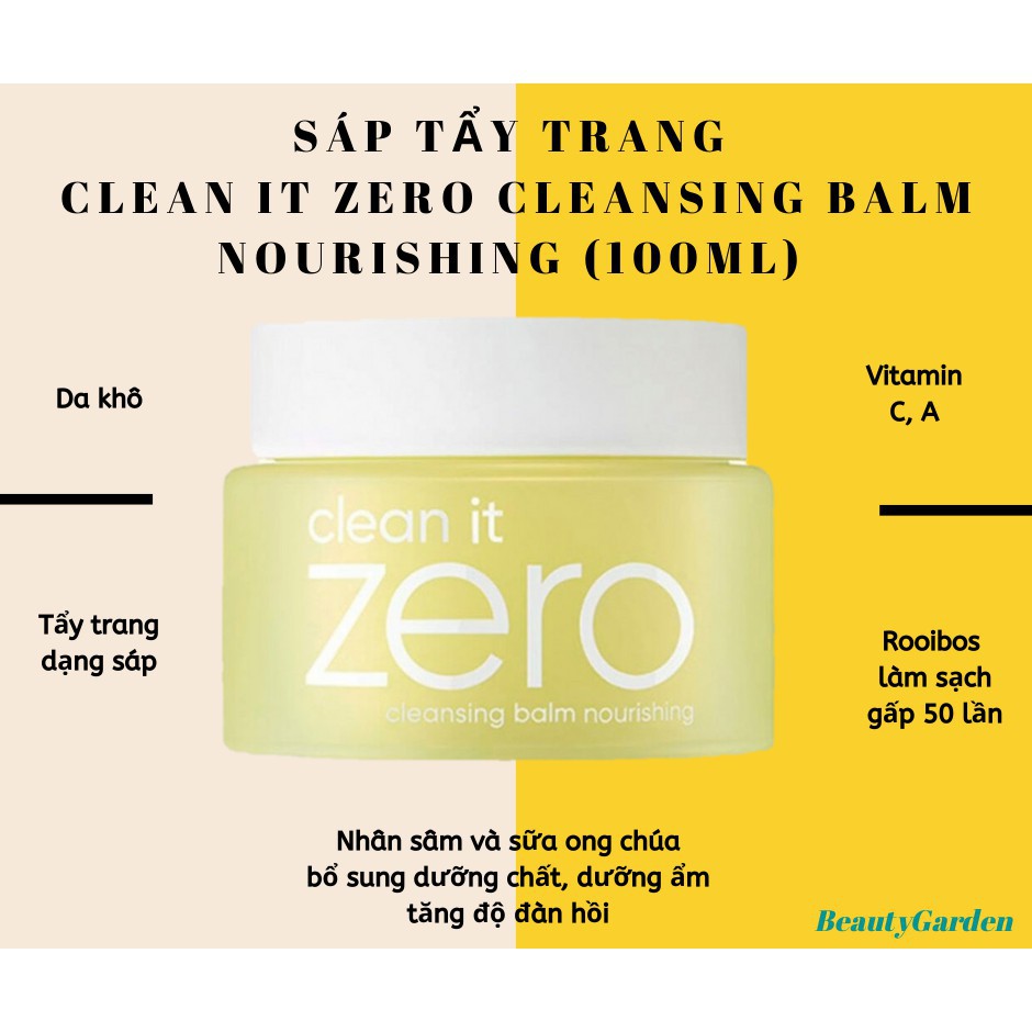 TẨY TRANG SẠCH SÂU DẠNG SÁP BANILA CO CLEAN IT ZERO FULL SIZE