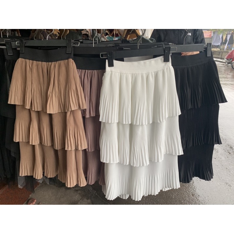 CHÂN VÁY DẬP LY 3 TẦNG MS10286